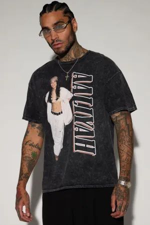 Aaliyah Try Again Short Sleeve Tee - Black