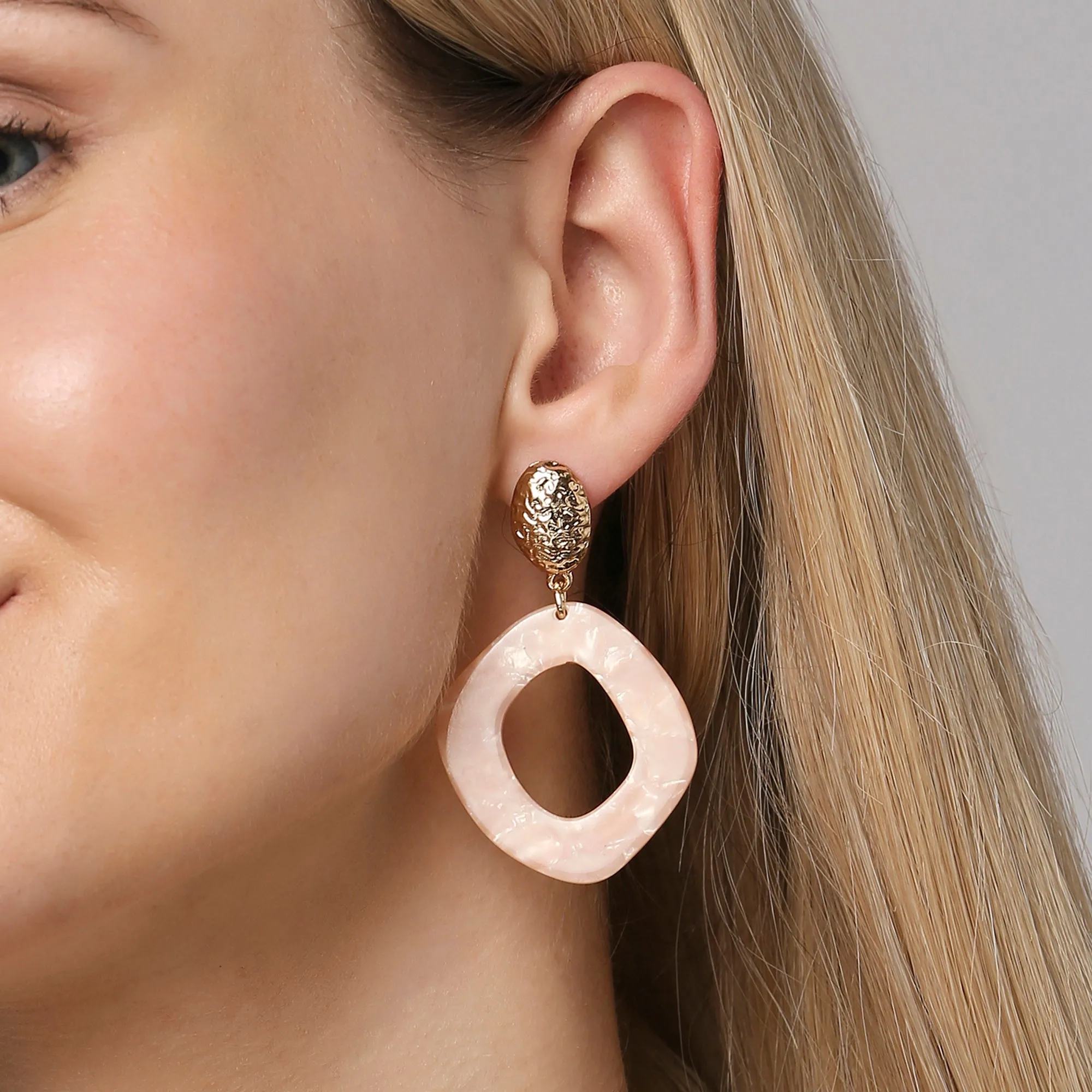 Accessorize London Women's Resin Organic Circle Earring