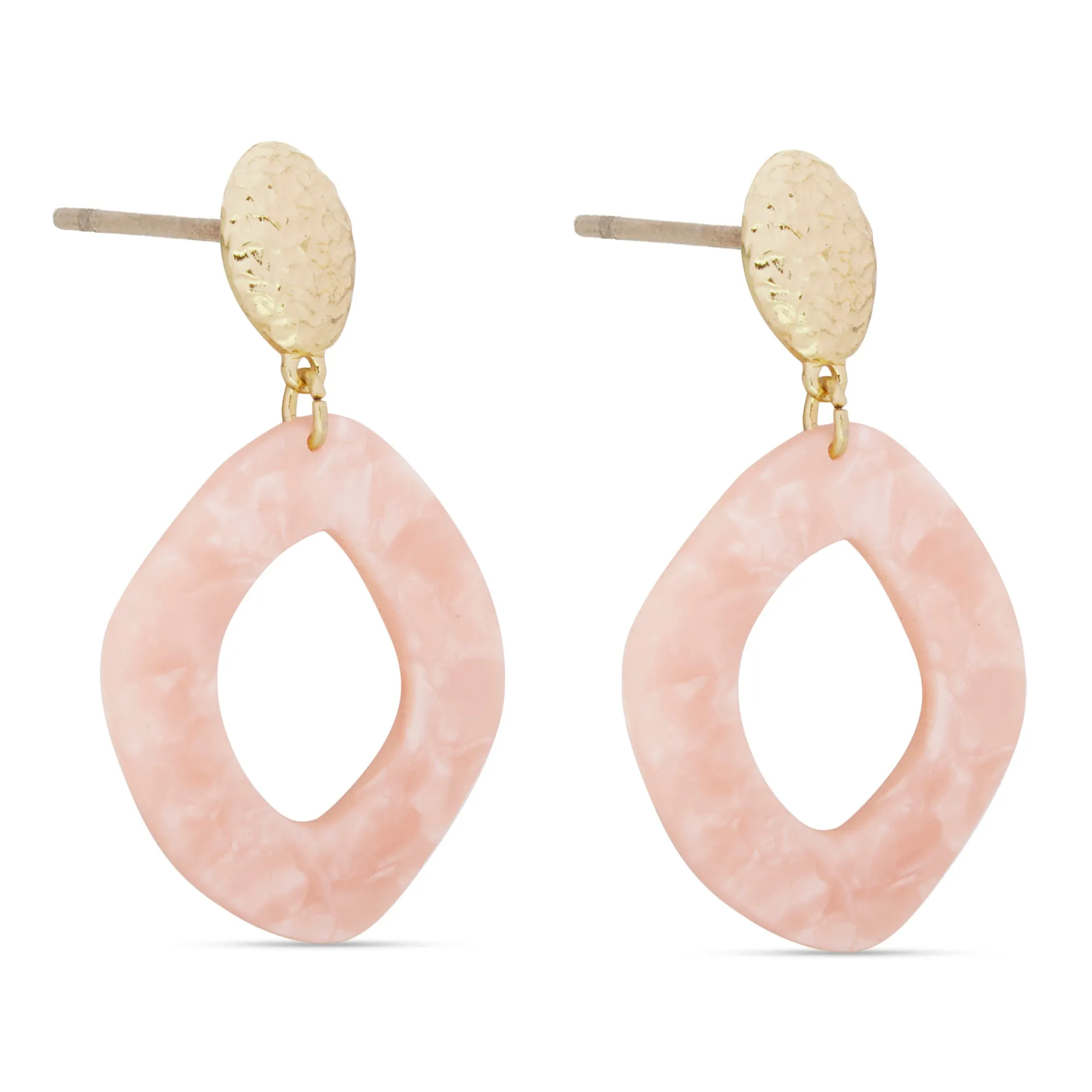 Accessorize London Women's Resin Organic Circle Earring