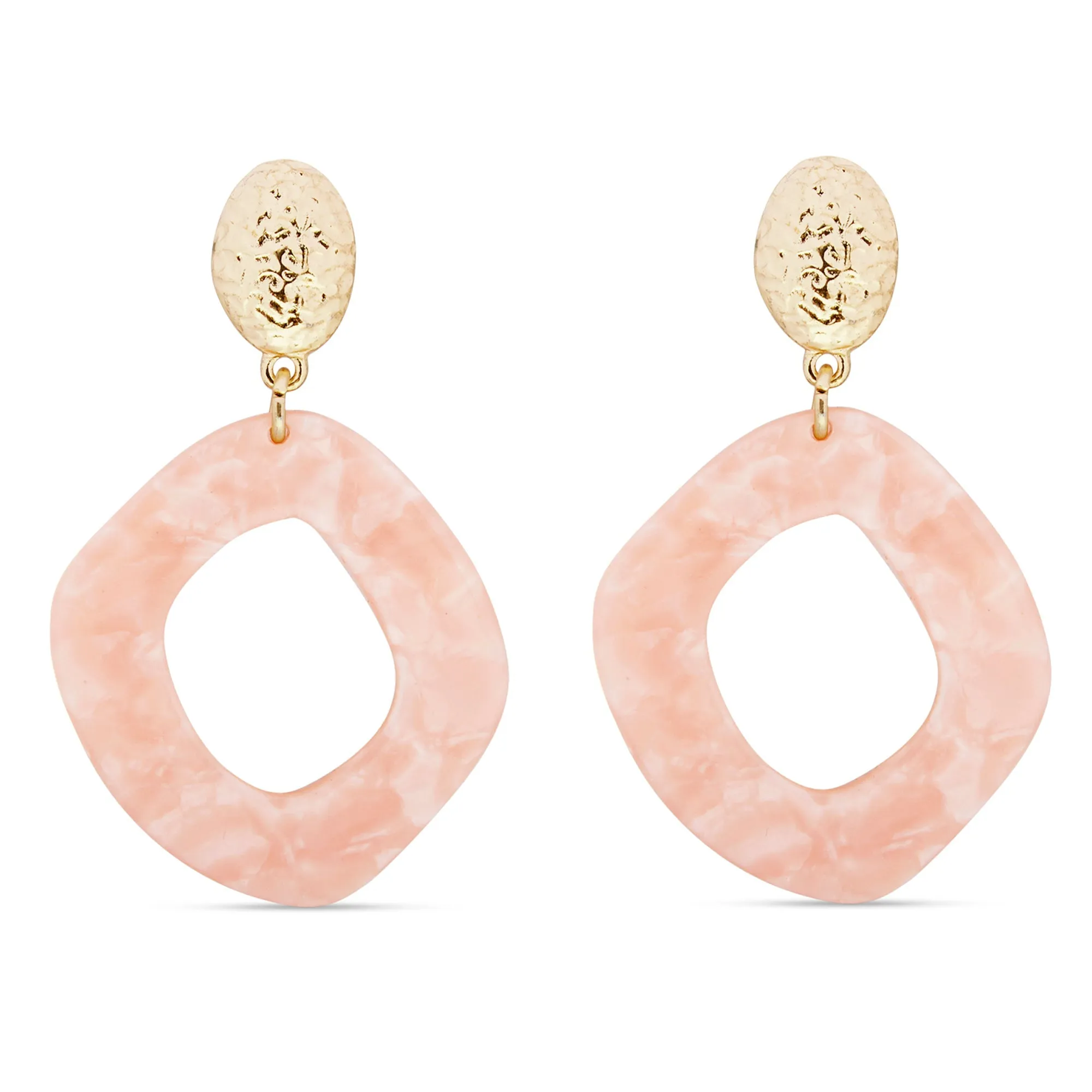 Accessorize London Women's Resin Organic Circle Earring