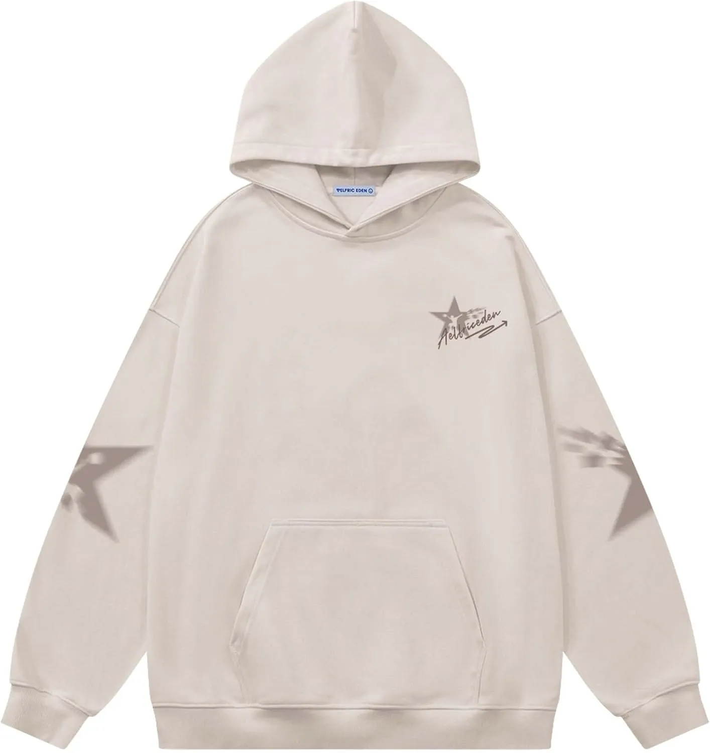 Aelfric Eden Star Figure Print Hoodie Oversized Graphic Hoodies Unisex Y2K Hoodies Sweatshirt Long Sleeve Pocket Pullover