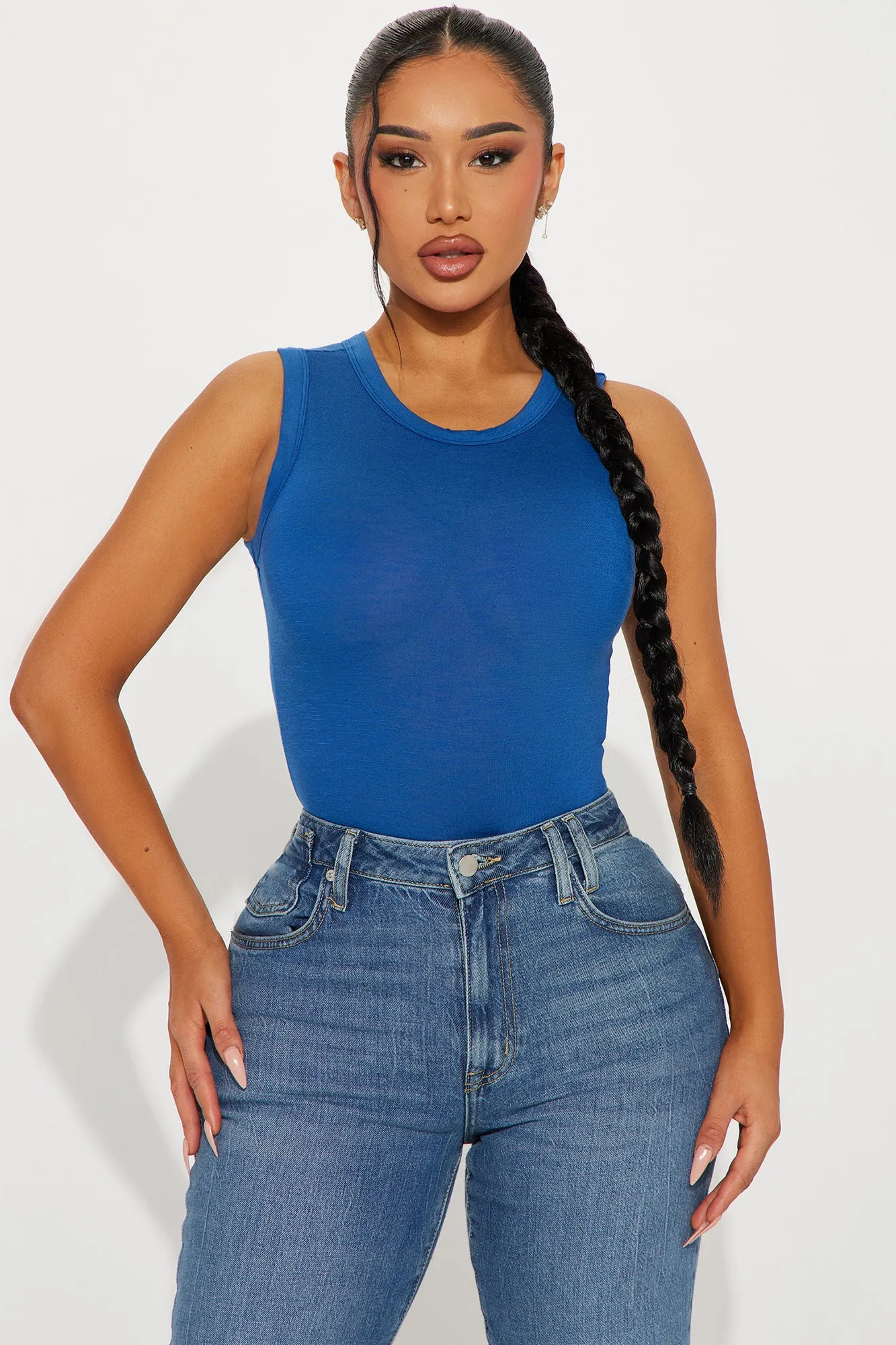 Alana Sleeveless Bodysuit - Royal