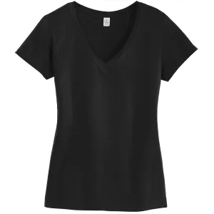 Alternative Apparel Women's Black Legacy V-Neck T-Shirt