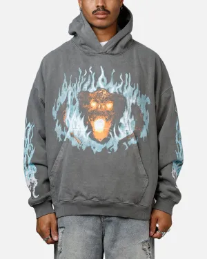 American Thrift X Lord Of The Rings The Balrog Premium Hoodie Washed Charcoal
