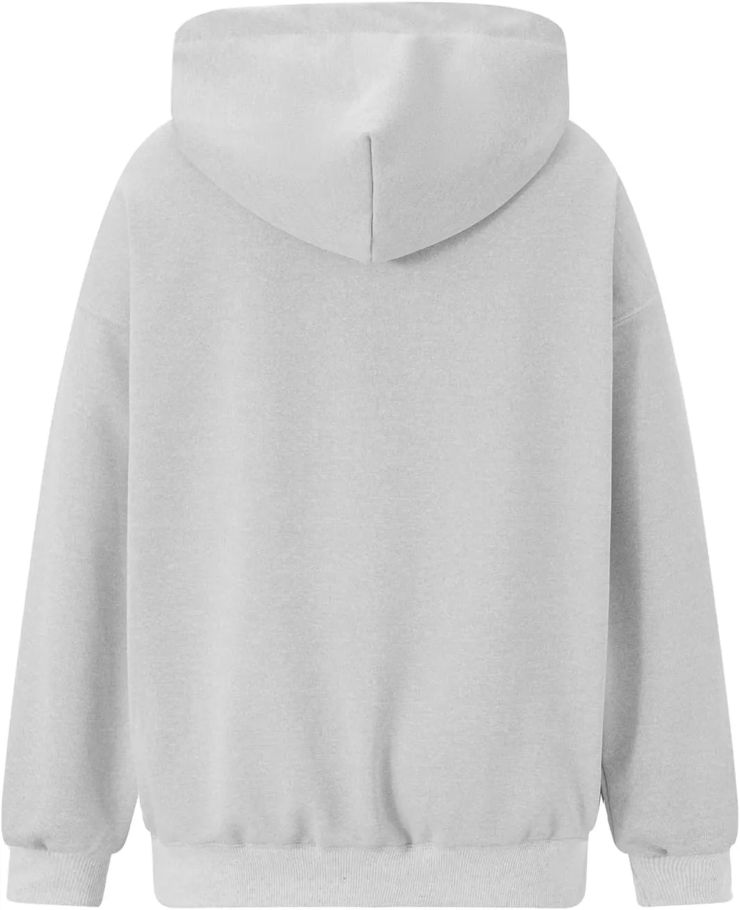 Argeousgor Women's Fall Loose Hoodies Heart Applique Long Sleeve Hood Pullover with Kangaroo Pocket