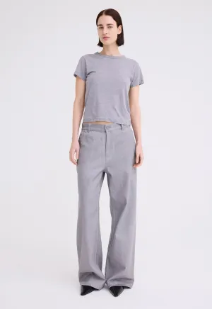 Baby Pima Cotton Tee - Grey Marle