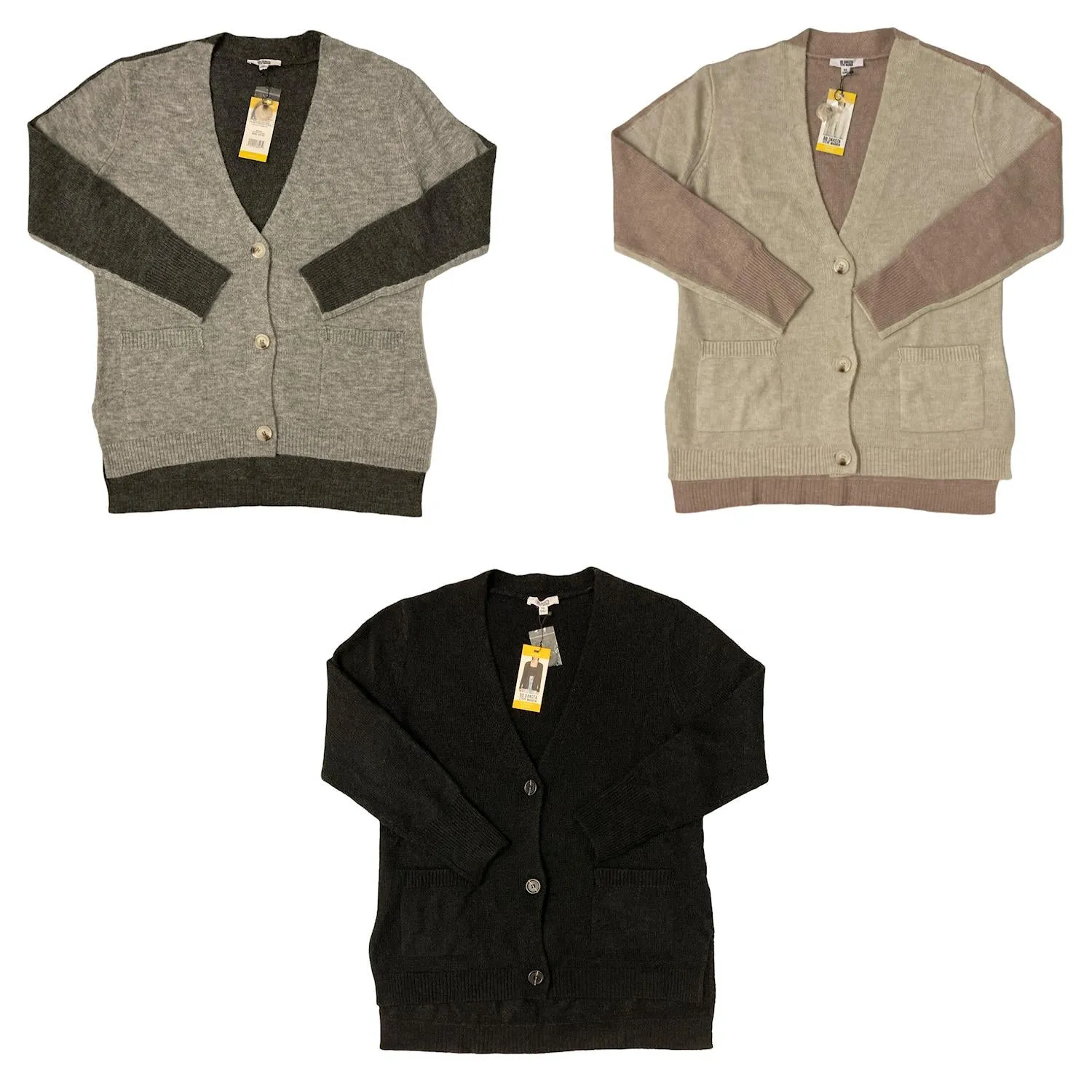 BB Dakota By Steve Madden Women's Long Sleeve 3 Button Cardigan
