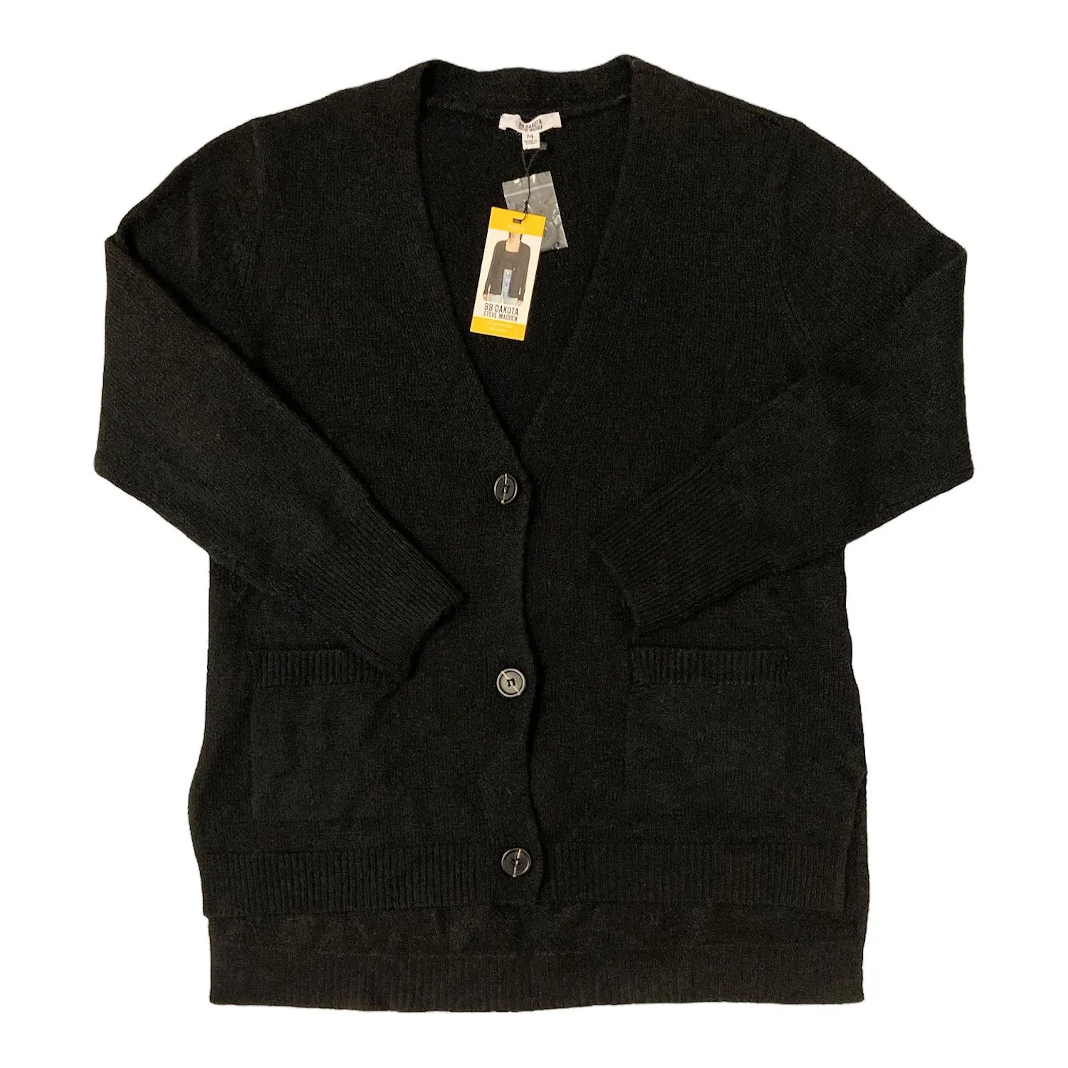 BB Dakota By Steve Madden Women's Long Sleeve 3 Button Cardigan