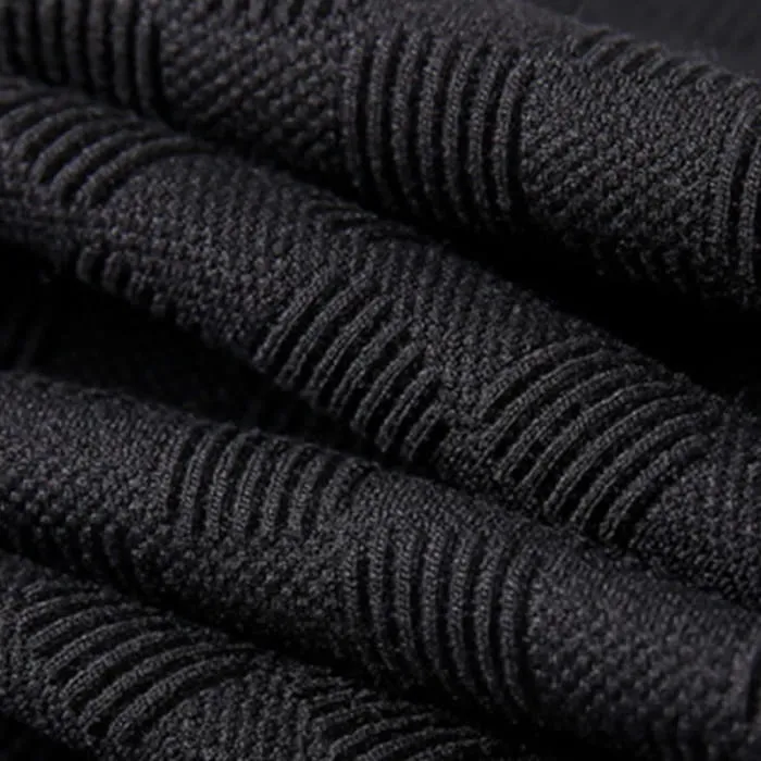 Black Heart Pattern Stripe Sweater Casual Pants