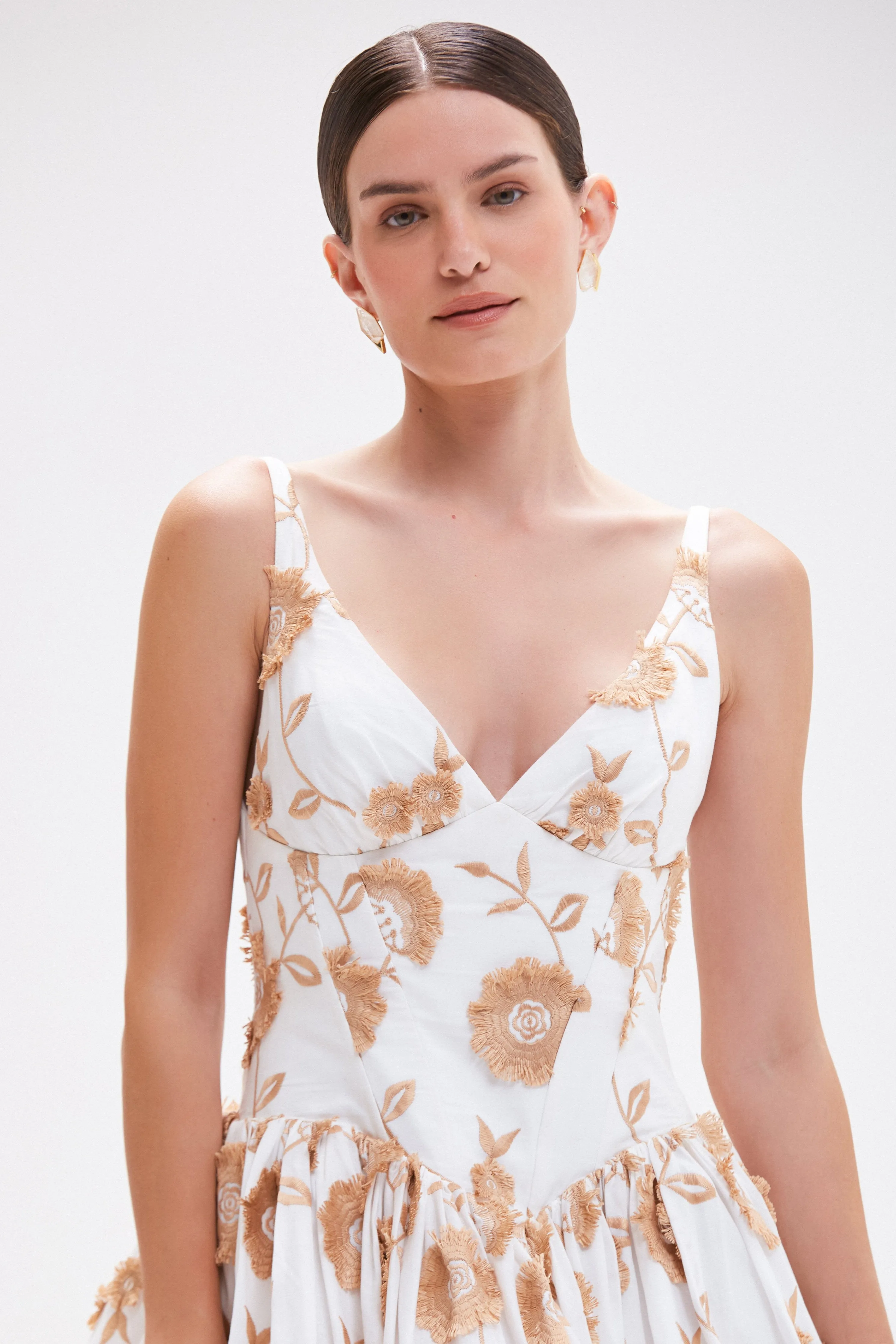 BOTANICAL POPLIN MIDI DRESS (RUNWAY)