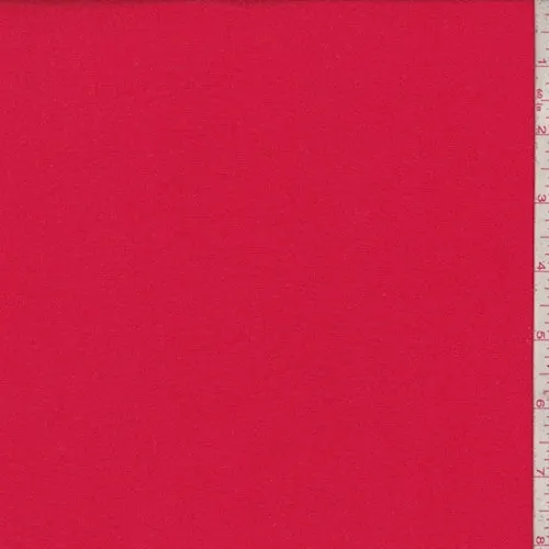 Bright Red Rayon Jersey Knit Fabric