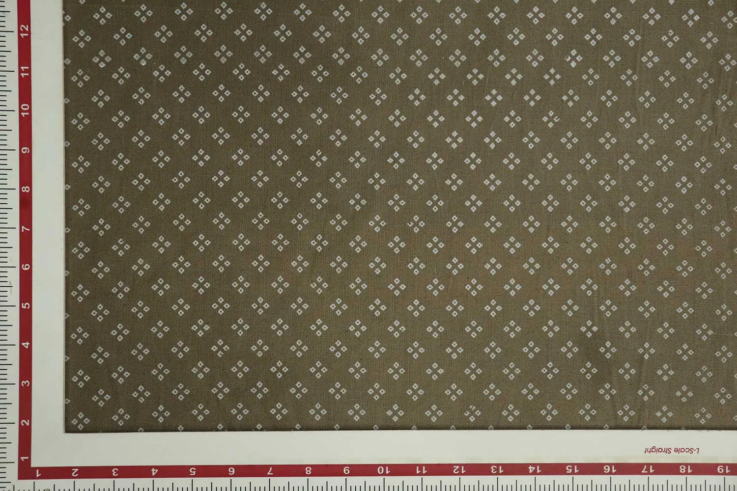 Brown Traditional Rayon Flax Fabric