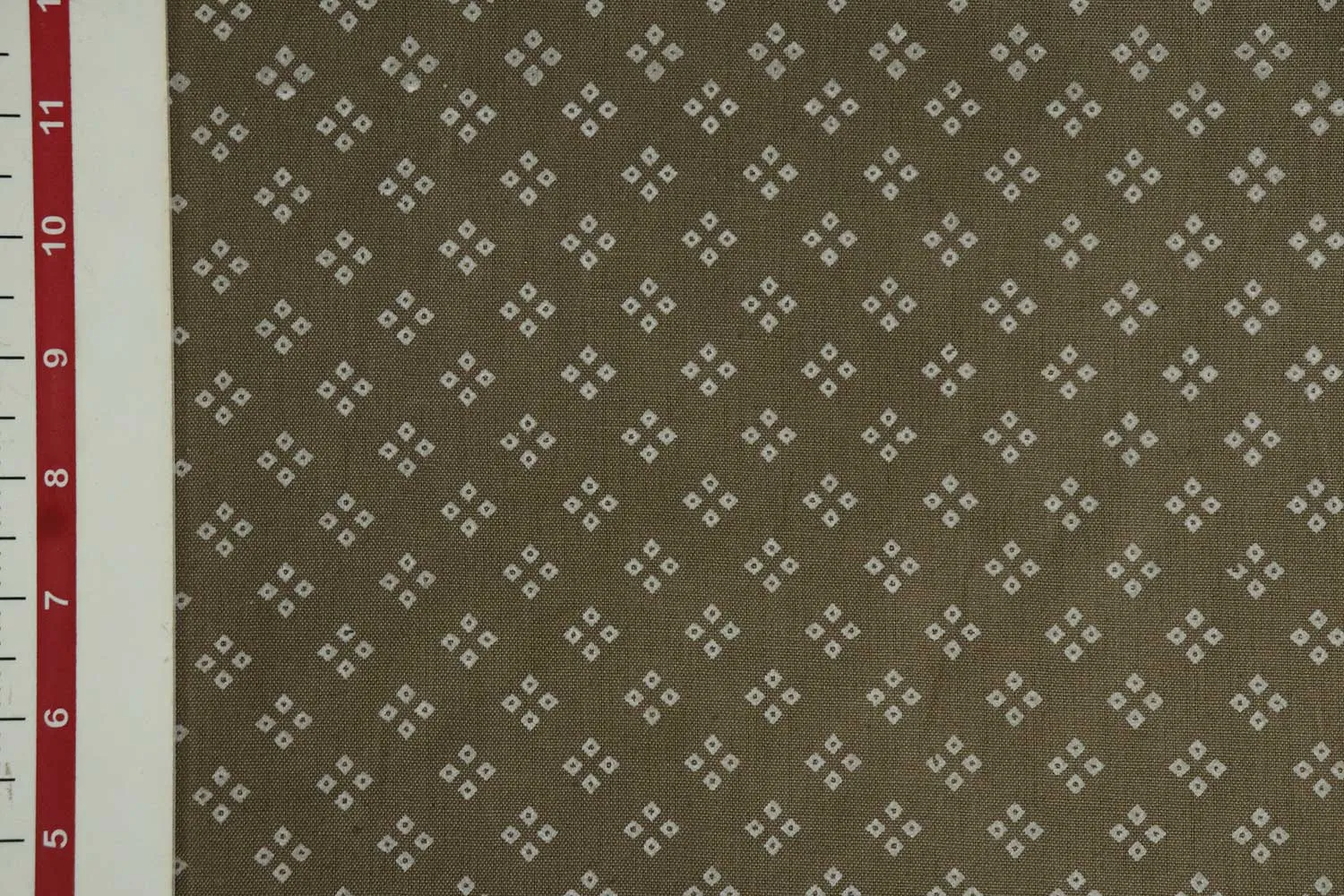 Brown Traditional Rayon Flax Fabric