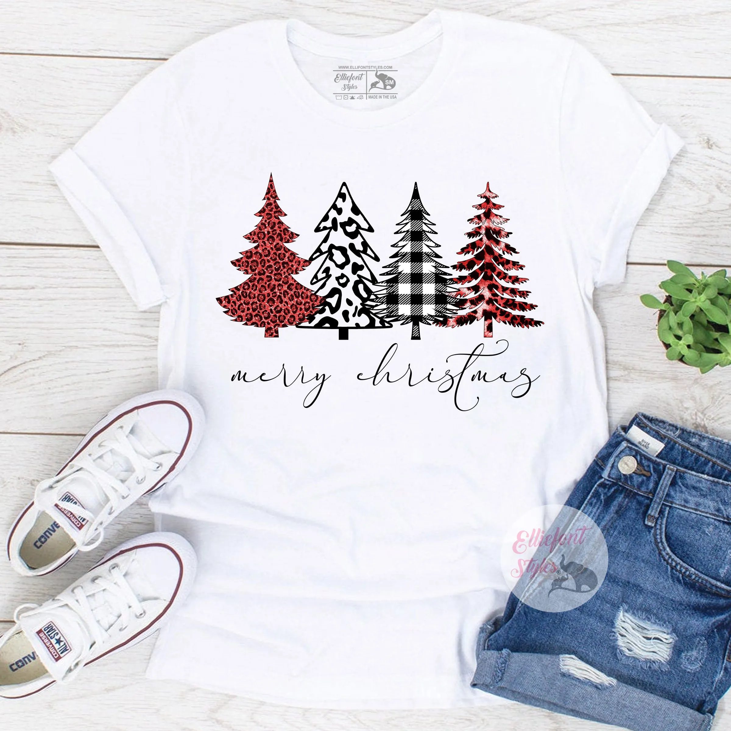 Buffalo Plaid Merry Christmas Tshirt