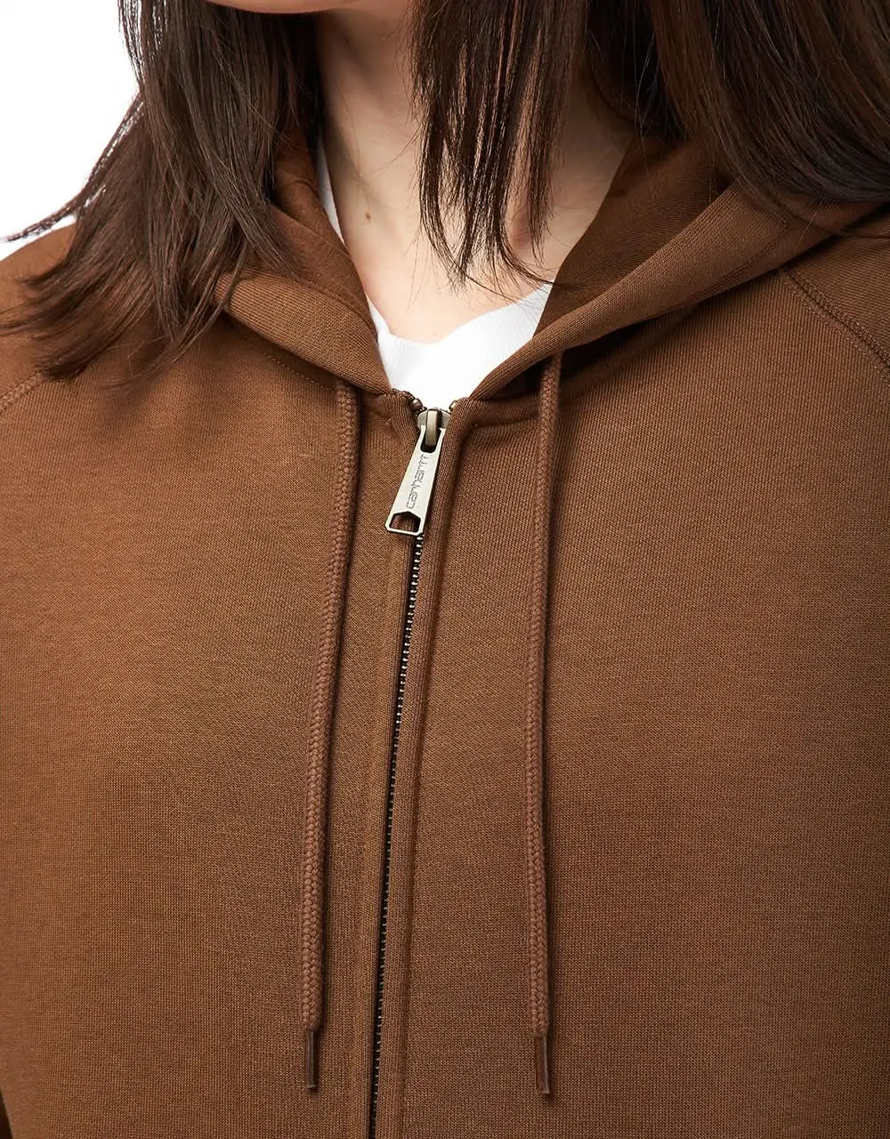 Carhartt WIP Hooded Chase Jacket - Chocolate/Gold