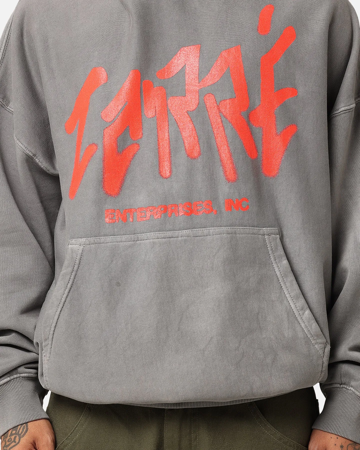 Carre Enterprise Hoodie Washed Charcoal