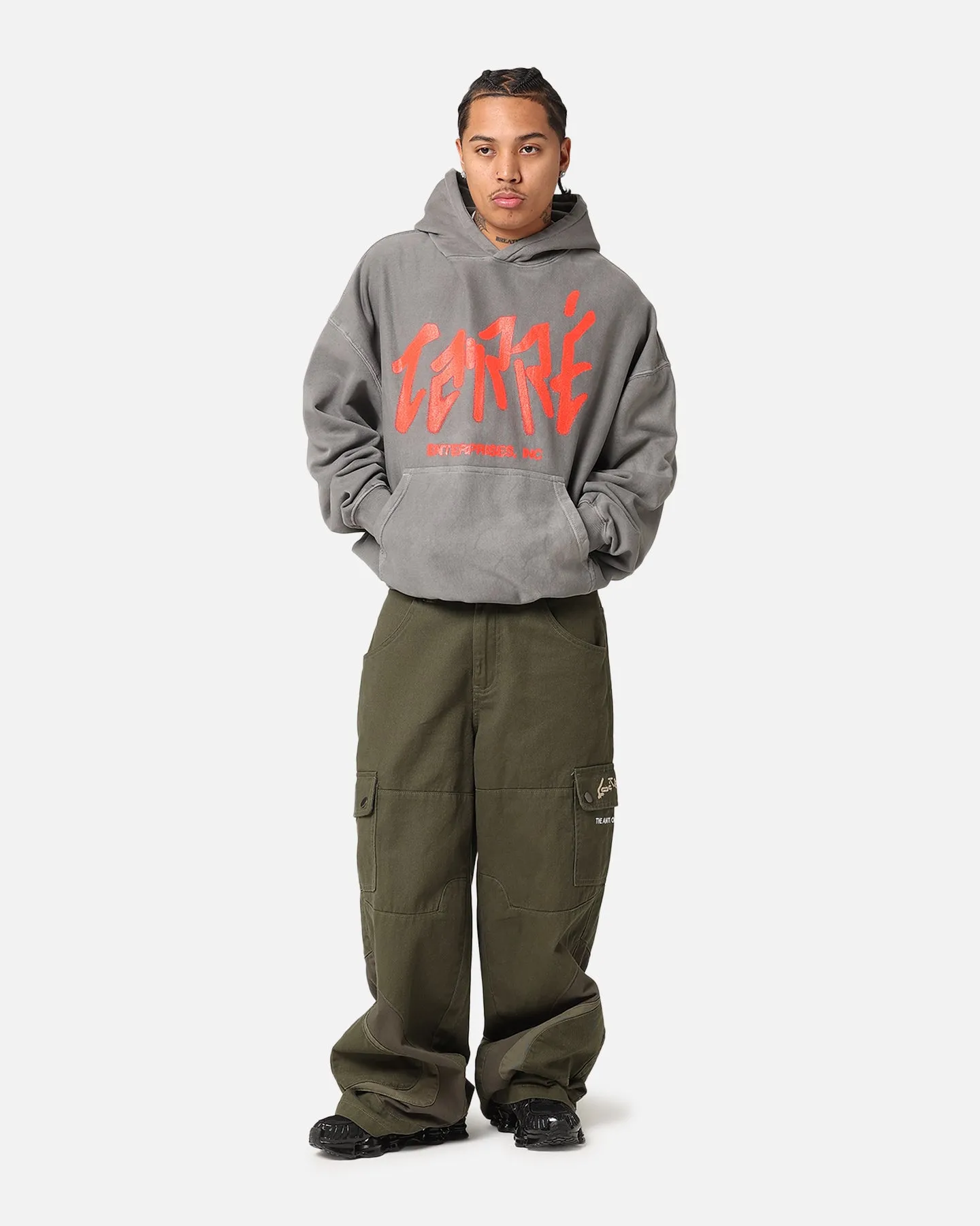 Carre Enterprise Hoodie Washed Charcoal