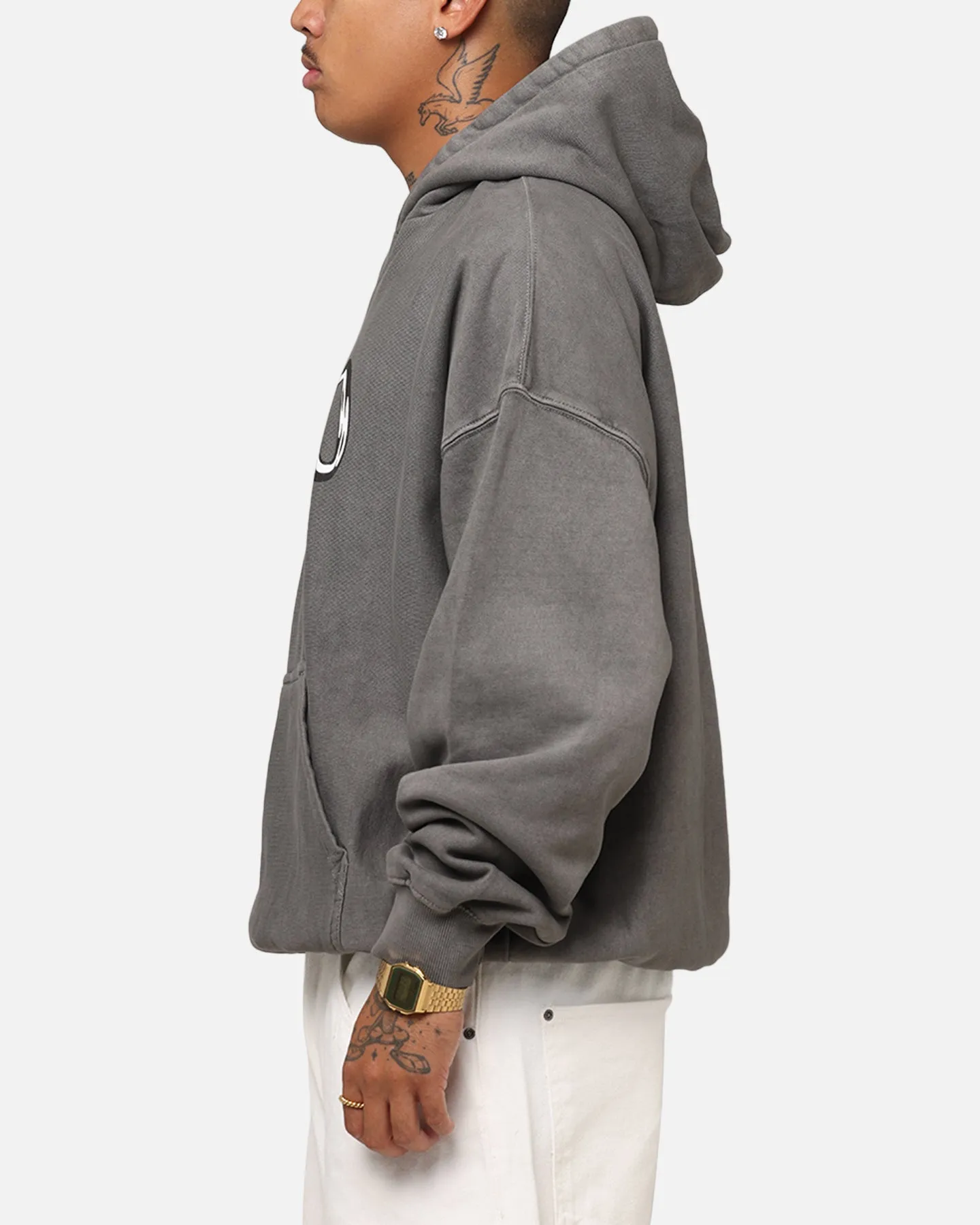 Carre Link Hoodie Washed Charcoal