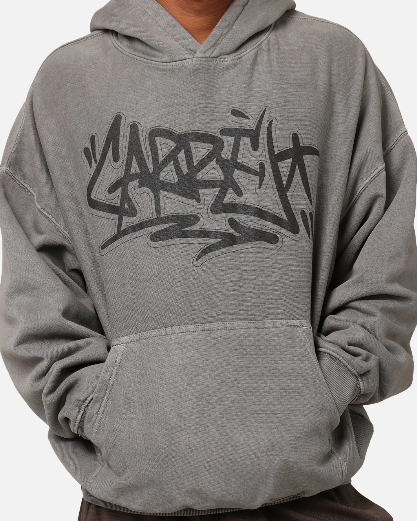 Carre Tagged Hoodie Washed Charcoal