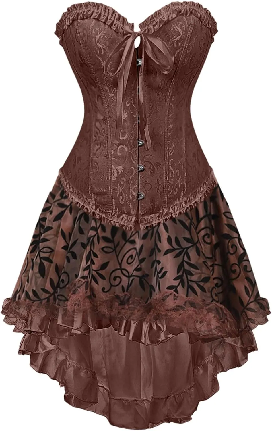 Casual Skirts for Women High Waisted Velvet Trim Elastic Waist A-Line Midi Skirt with Zipper Detail and Irregular Hem