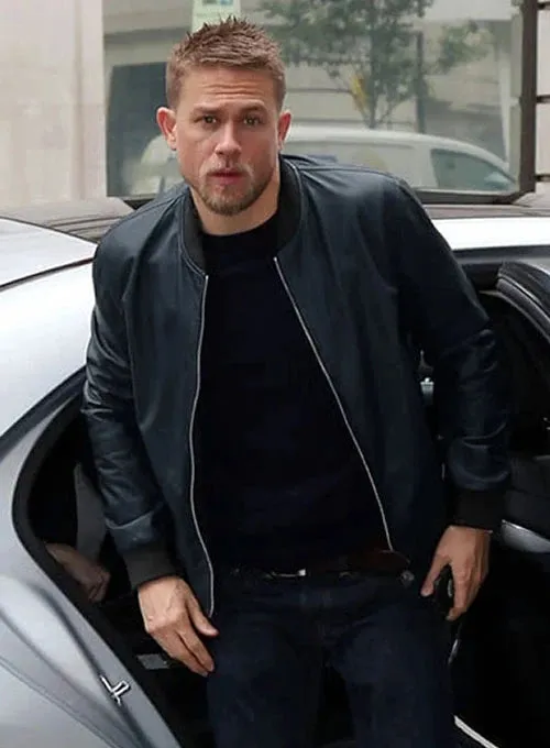CHARLIE HUNNAM LEATHER JACKET