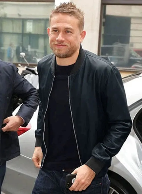 CHARLIE HUNNAM LEATHER JACKET