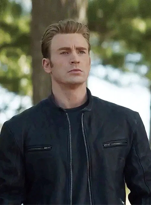 CHRIS EVANS AVENGERS ENDGAME LEATHER JACKET FOR MEN