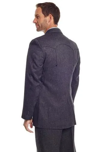 Circle S Mens Charcoal Polyester Vegas Sportcoat Jacket Blazer 42 R