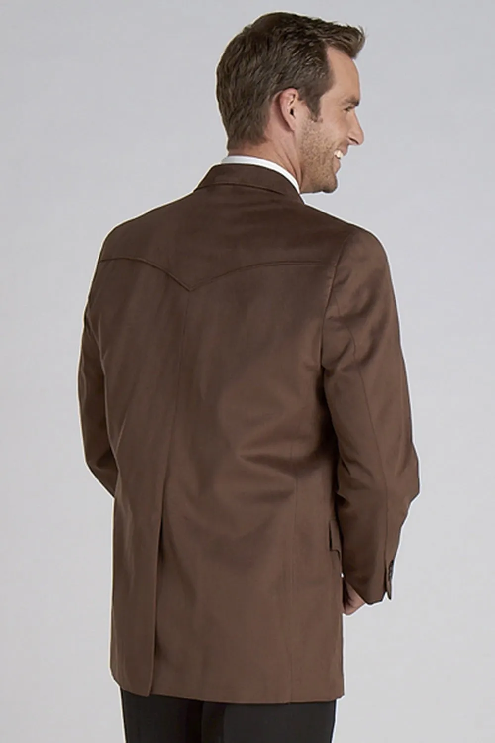 Circle S Mens Chestnut 100% Microsuede Houston Western Jacket Blazer 44 L