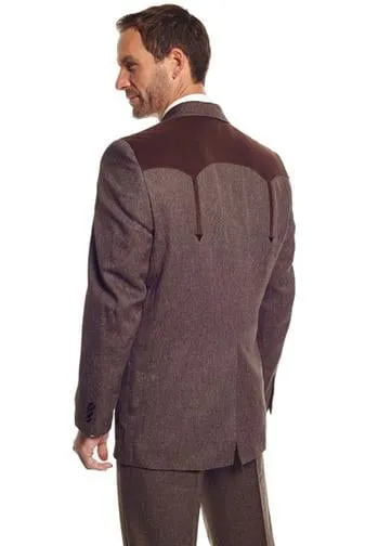 Circle S Mens Heather Chestnut Polyester Boise Sportcoat Jacket Blazer 48 R