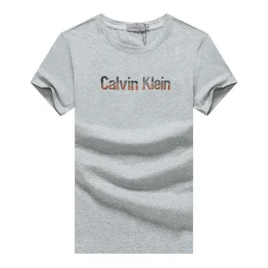 Ck Essential Organic Cotton Script Front Logo-Ash