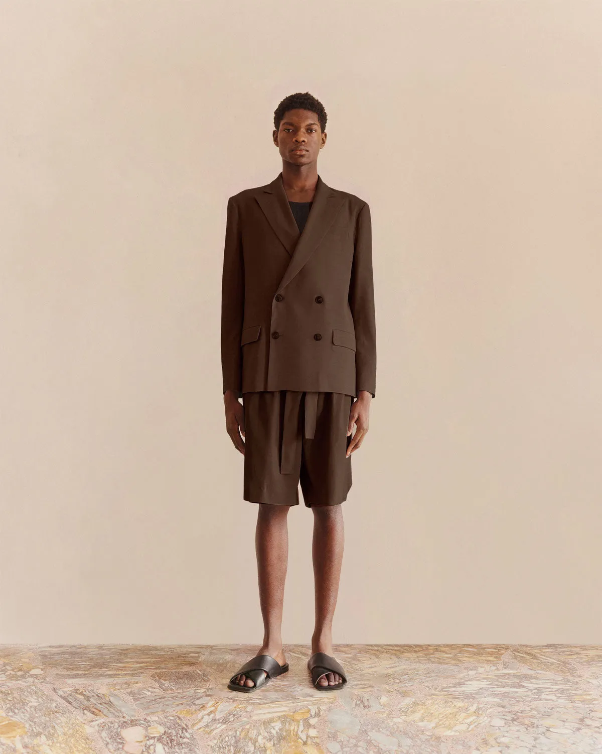 Classic Tailored Shorts Chocolate