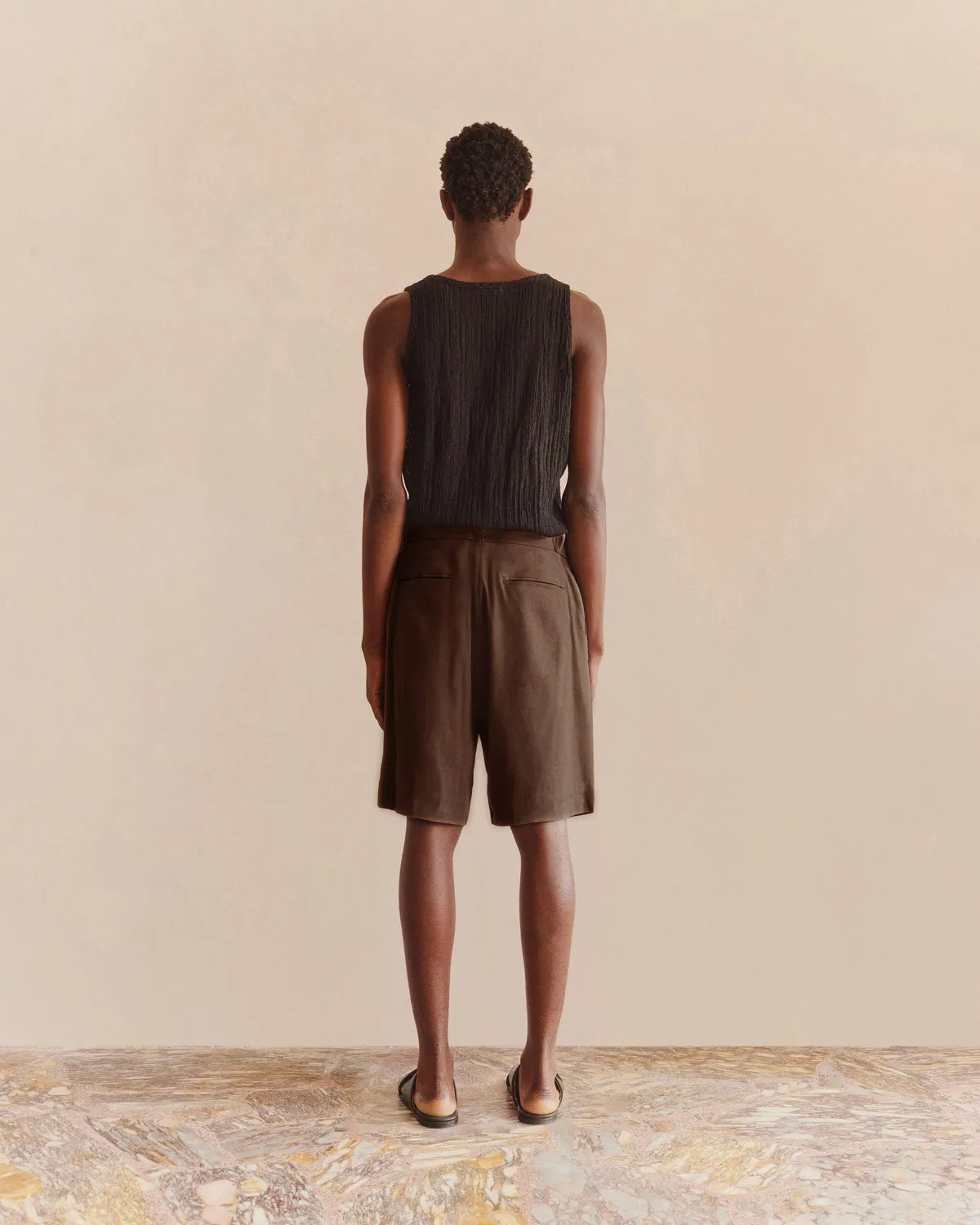 Classic Tailored Shorts Chocolate