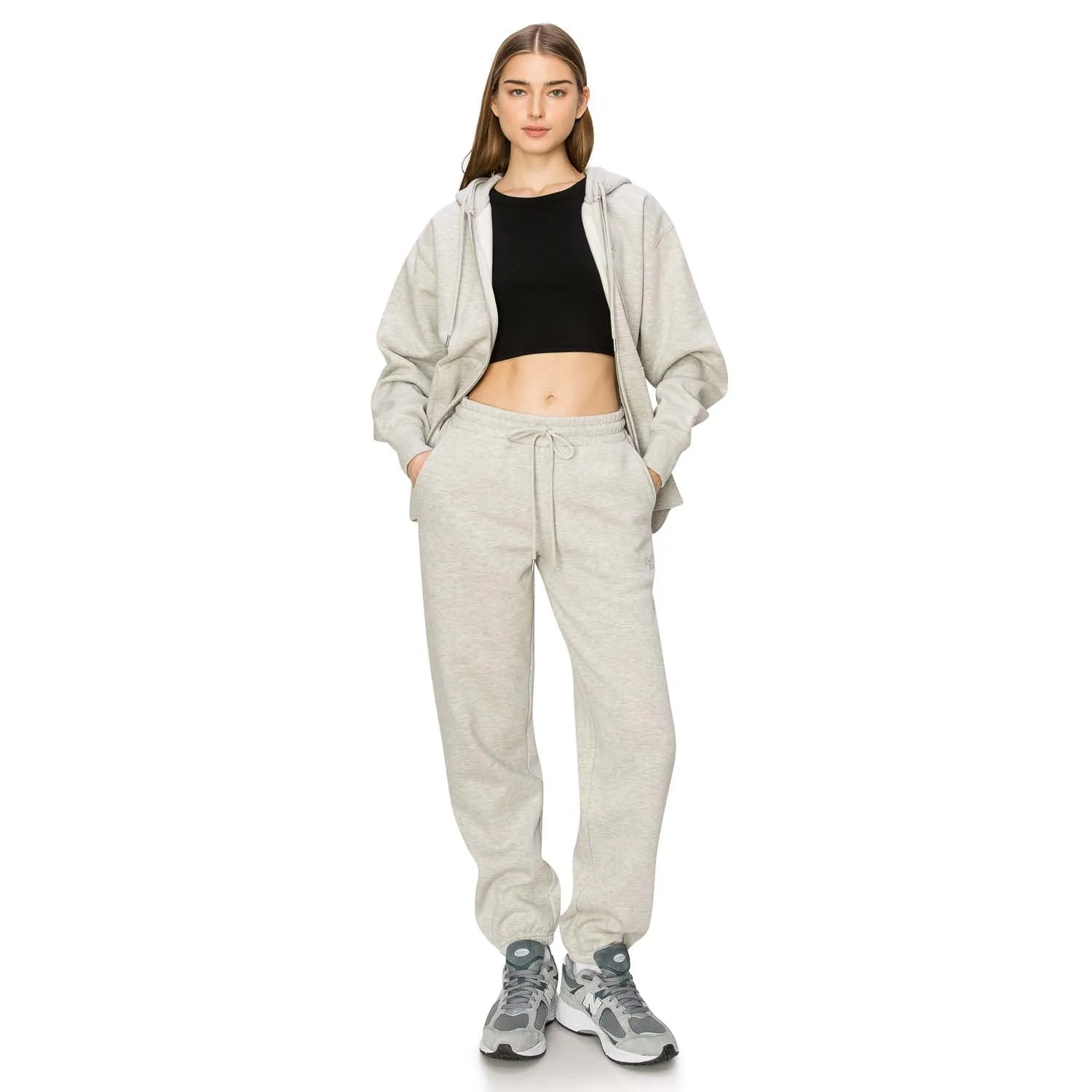 Cloud Fleece Zip Up Hoodie - Heather Crome