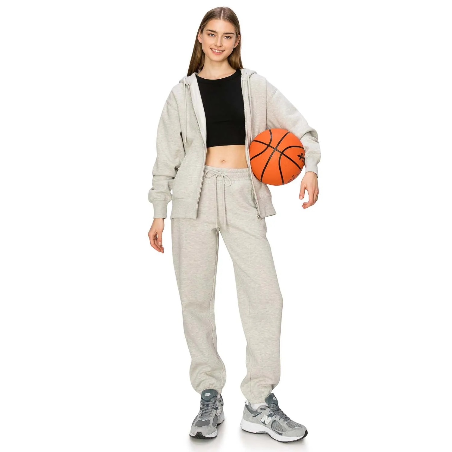 Cloud Fleece Zip Up Hoodie - Heather Crome