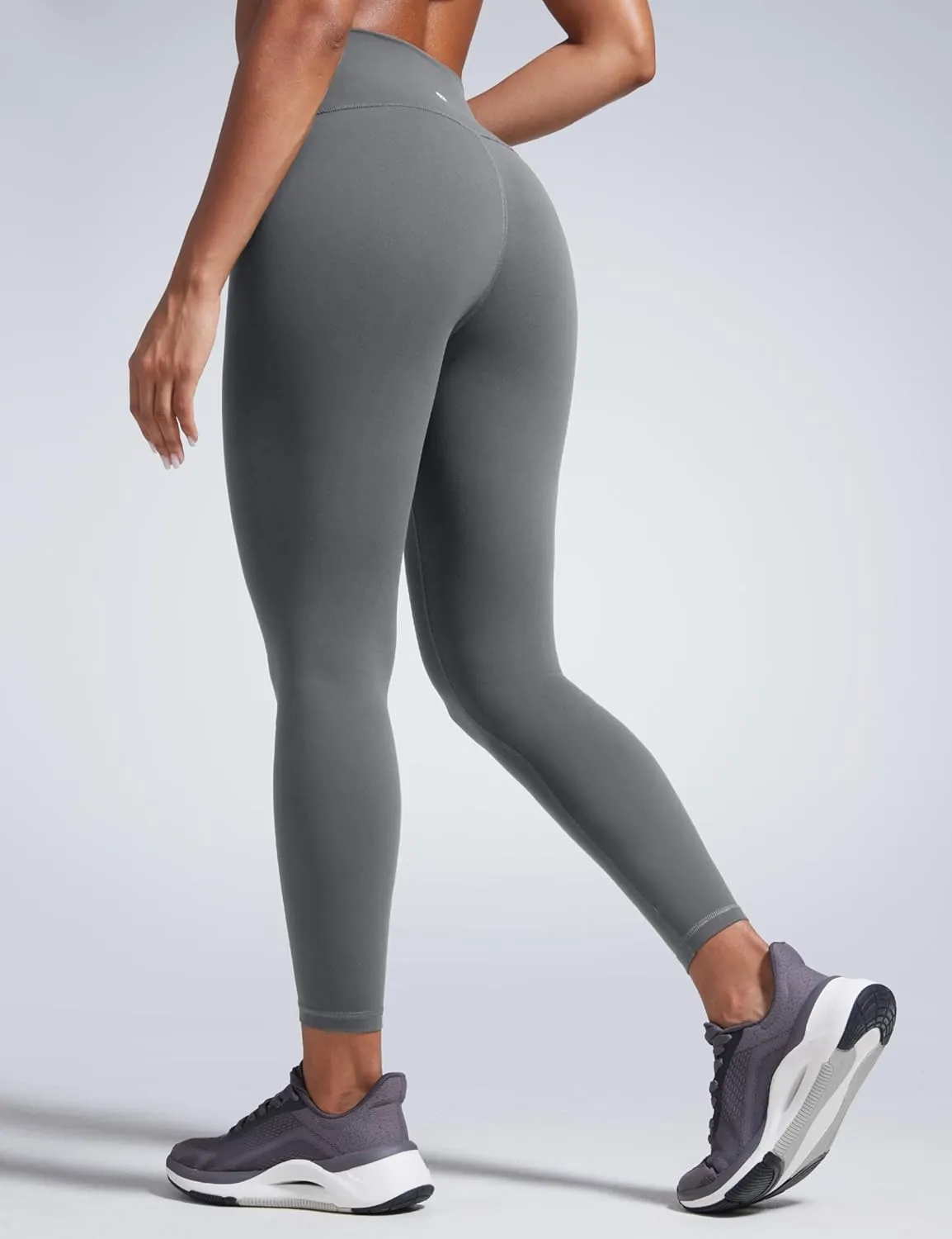 CRZ YOGA Women Butterbreeze Workout Leggings 25 Inches - High Waisted Tummy Control Athletic Gym Yoga Running Cycling Pants