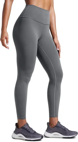CRZ YOGA Women Butterbreeze Workout Leggings 25 Inches - High Waisted Tummy Control Athletic Gym Yoga Running Cycling Pants