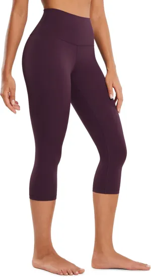 CRZ YOGA Womens Butterluxe High Waisted Lounge Leggings 19 Inches - Workout Buttery Soft Capris Yoga Pants