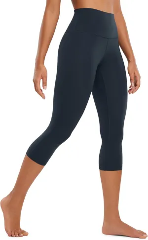 CRZ YOGA Womens Butterluxe High Waisted Lounge Leggings 19 Inches - Workout Buttery Soft Capris Yoga Pants