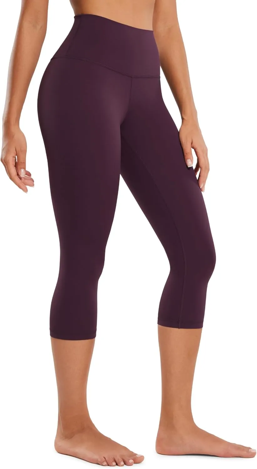 CRZ YOGA Womens Butterluxe High Waisted Lounge Leggings 19 Inches - Workout Buttery Soft Capris Yoga Pants