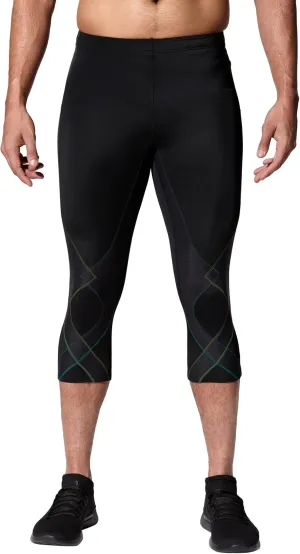 CW-X Men's Stabilyx Joint Support 3/4 Compression Tight, Capri Pants for Running and Recovery