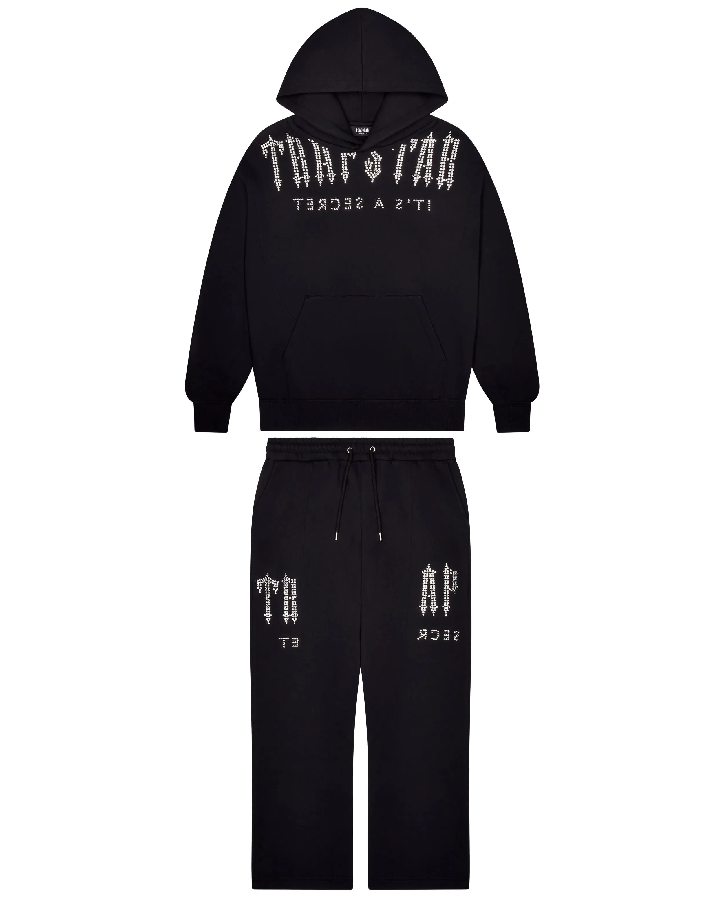Deconstructed Decoded Diamante Tracksuit - Black