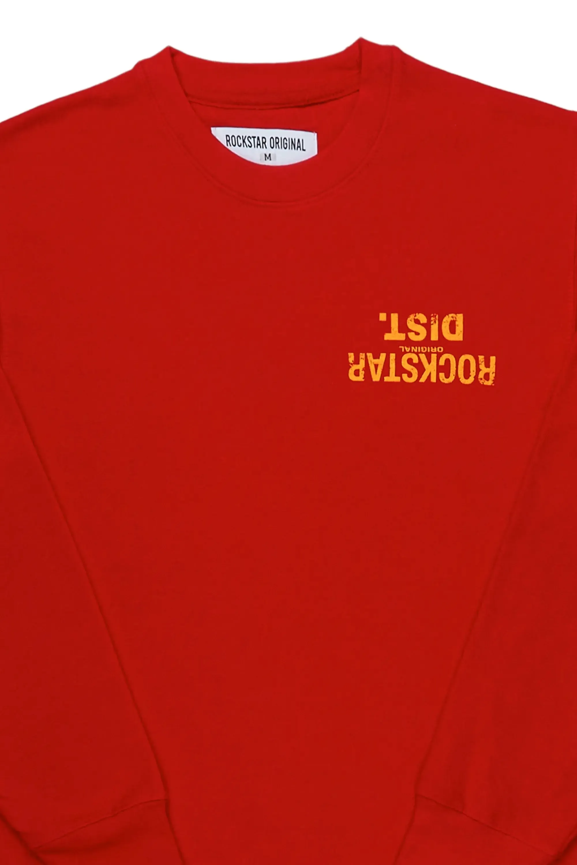 Dist. Town Red/Yellow Graphic Crewneck