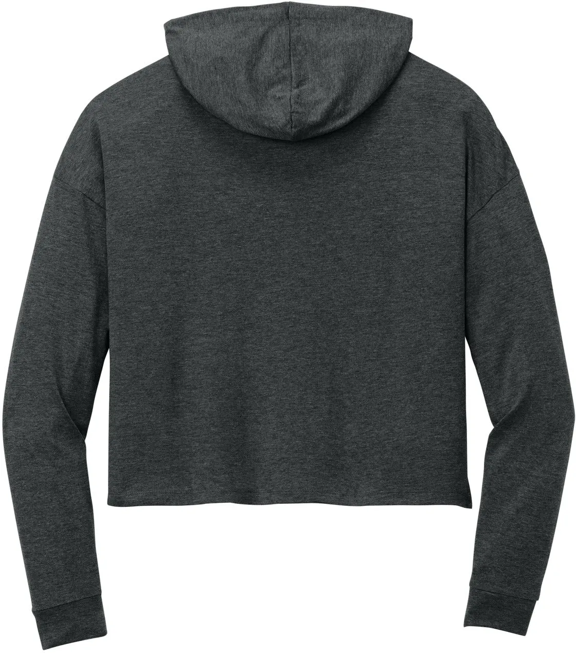 District Ladies Perfect Tri Midi Long Sleeve Hoodie