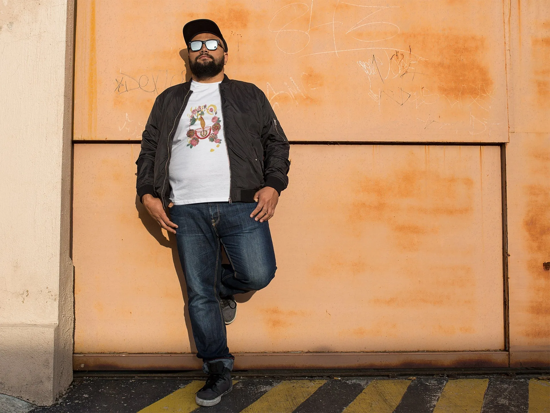 Diya Flower Summer T-shirt For Men