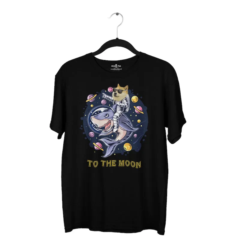 Doge To The Moon Dogecoin Crypto T-shirt