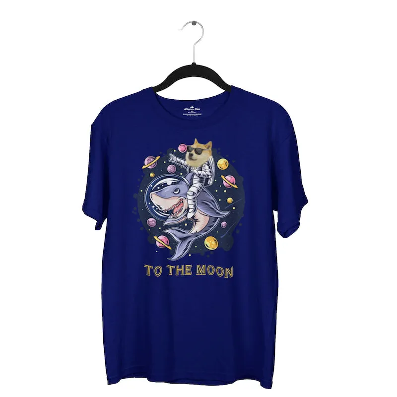 Doge To The Moon Dogecoin Crypto T-shirt