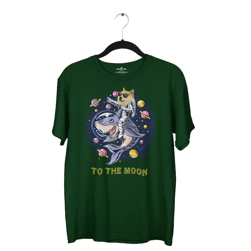 Doge To The Moon Dogecoin Crypto T-shirt