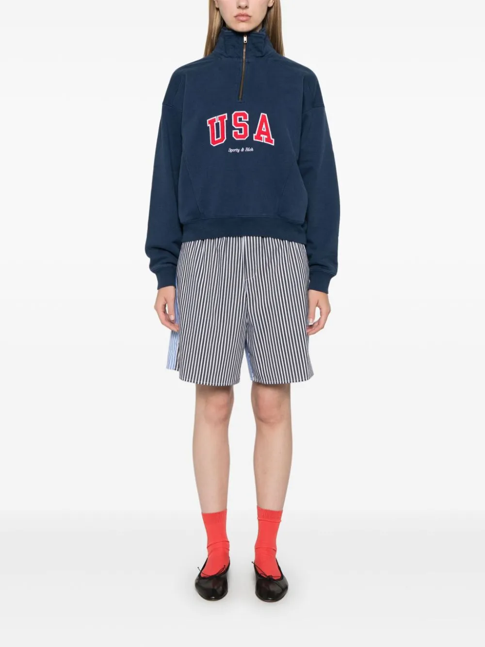 embroidered-motif sweatshirt