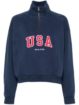 embroidered-motif sweatshirt